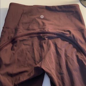 Maroon Lululemon leggings